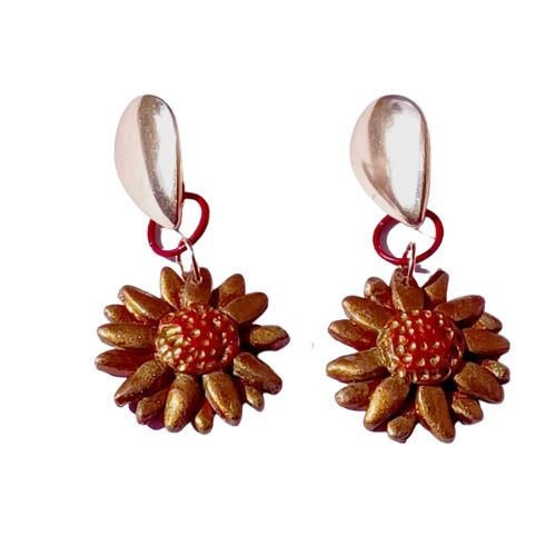 tear drop flower earring AIE00068